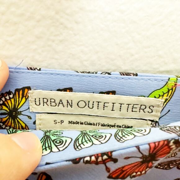 Urban Outfitters Blue Multi Butterfly Print Mini Skirt sz S - Picture 4 of 10
